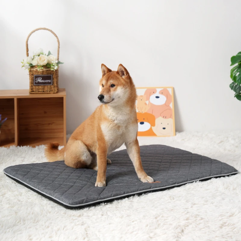 Cama para perros y gatos con alfombra verano extraíble lavable - imagen 5