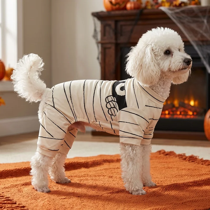 Disfraz Momia Halloween 4 Patas para Perros y Gatos - imagen 3