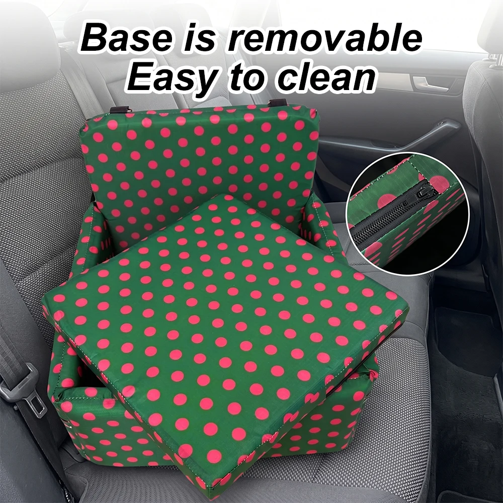 Asiento elevador impermeable para perro en coche con cojín extraíble - imagen 2