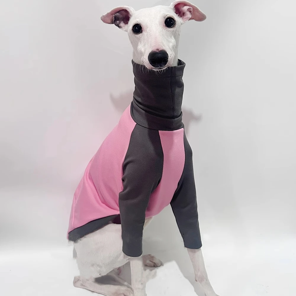 Camiseta manga larga para galgo vista lateral