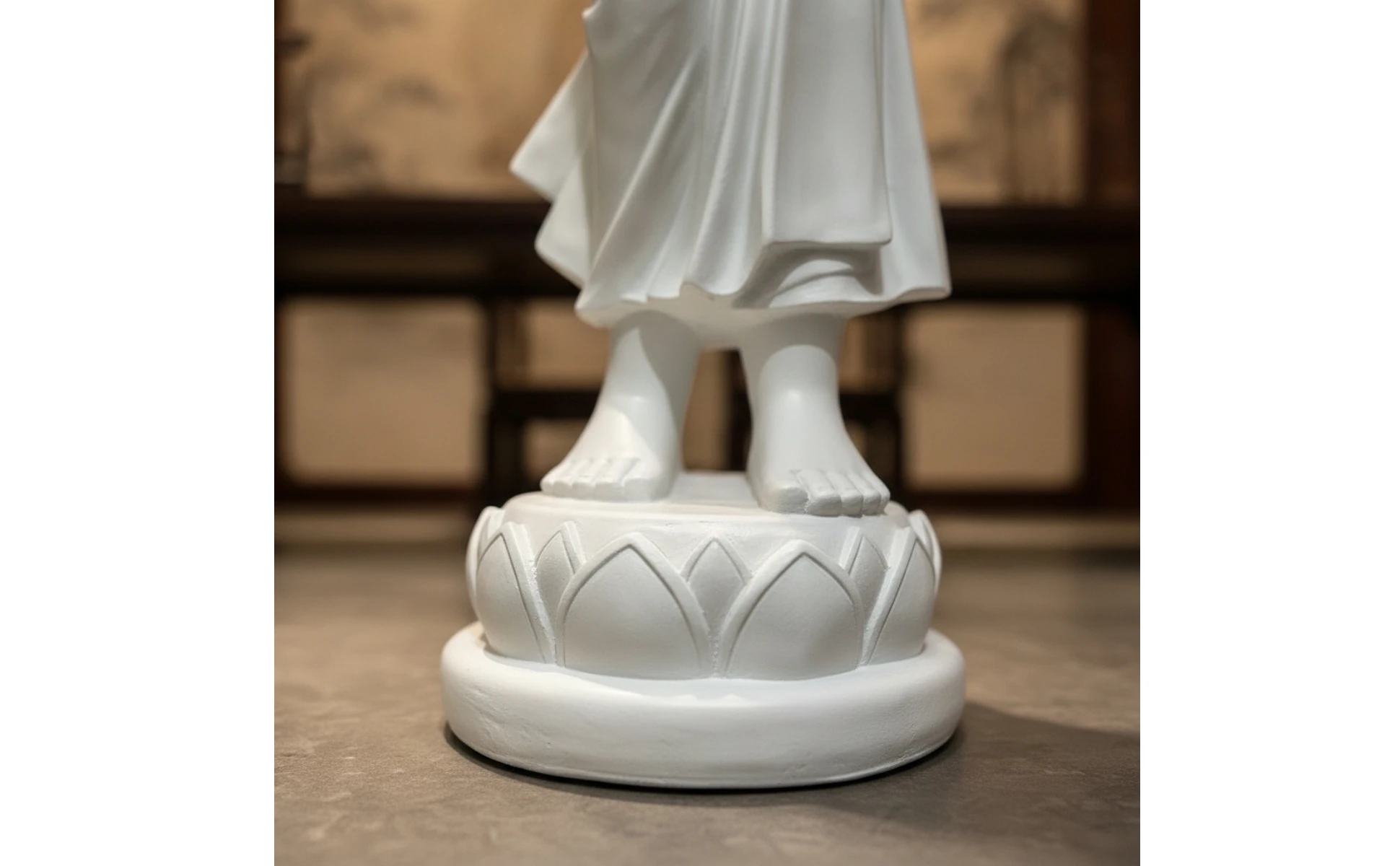 Base de loto de la figura decorativa de Buda