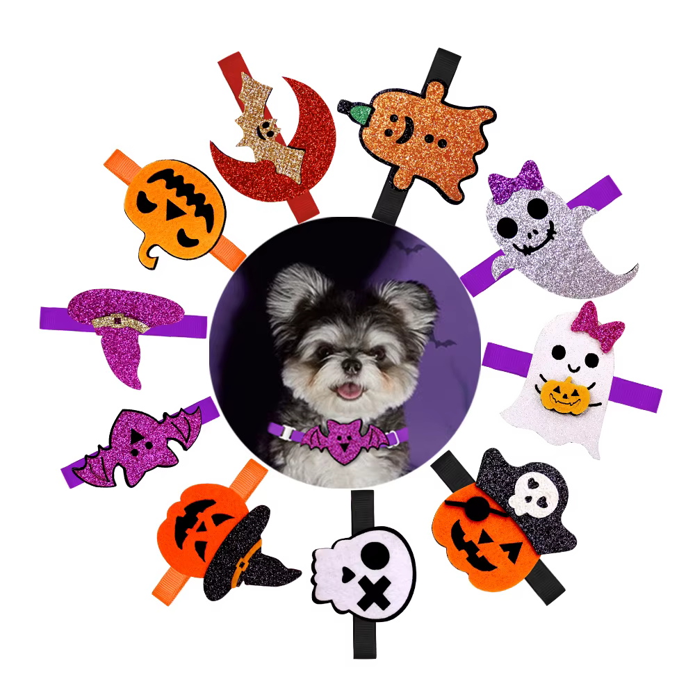 Accesorios de Halloween para collares de perro