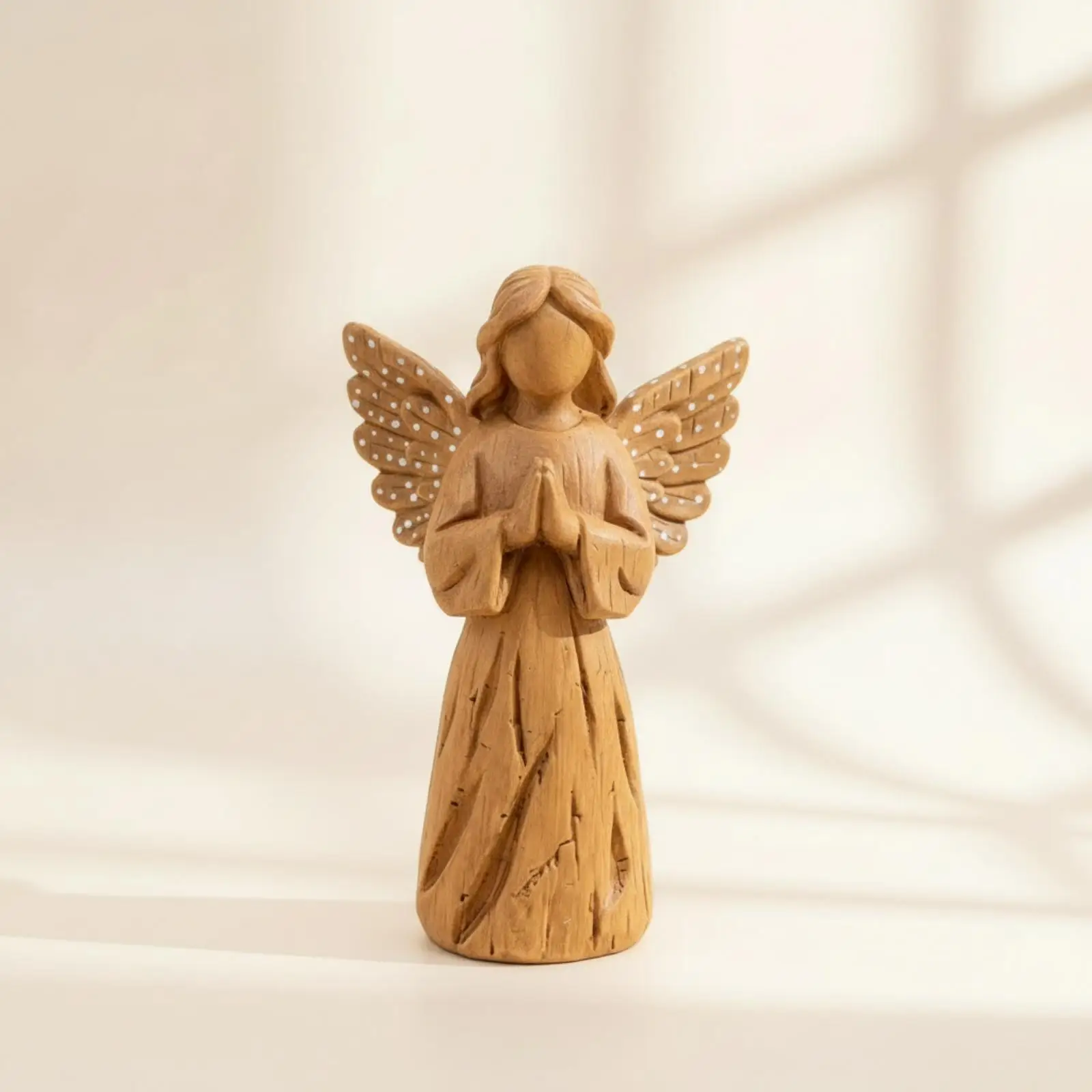 Figura ángel sin rostro esculpida – Decoración creyentes y regalo