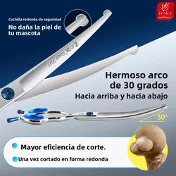 Tijeras Curvas de Seguridad Fenice para Gatos y Perros
