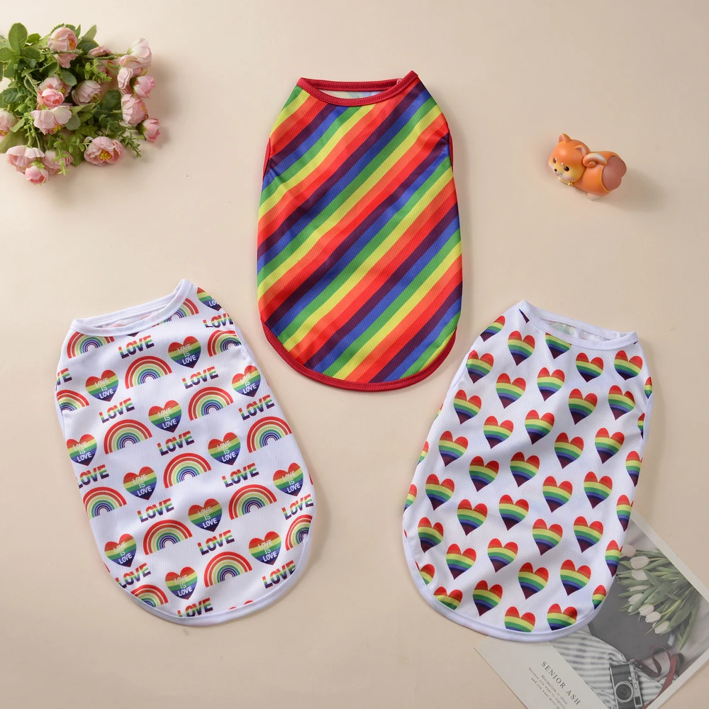 Detalle del estampado rainbow