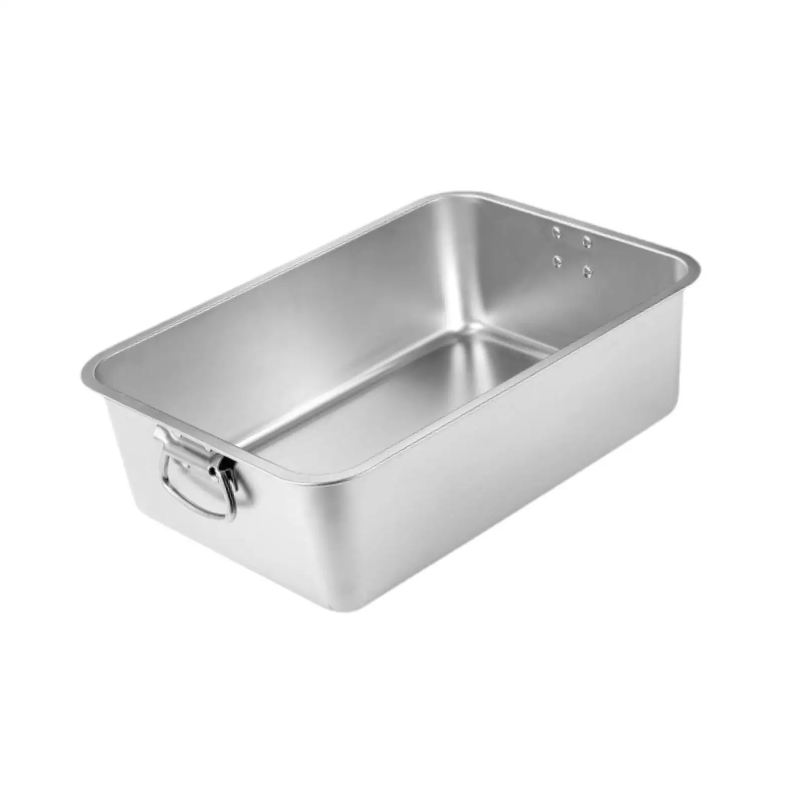 Caja de arena para gatos con asas - detalle de agarre