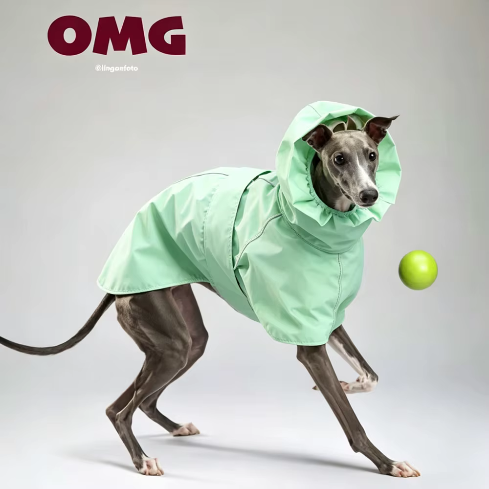 Chubasquero ligero cortavientos ajustable para perros todas tallas gris - imagen 5