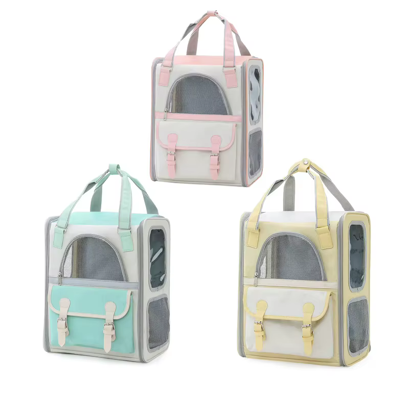 Mochila transportín para gatos y perros – Transpirable y espaciosa - imagen 3
