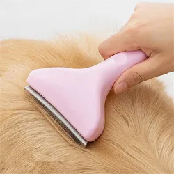 Cepillo quitapelusas para perros y gatos – peine acero inoxidable