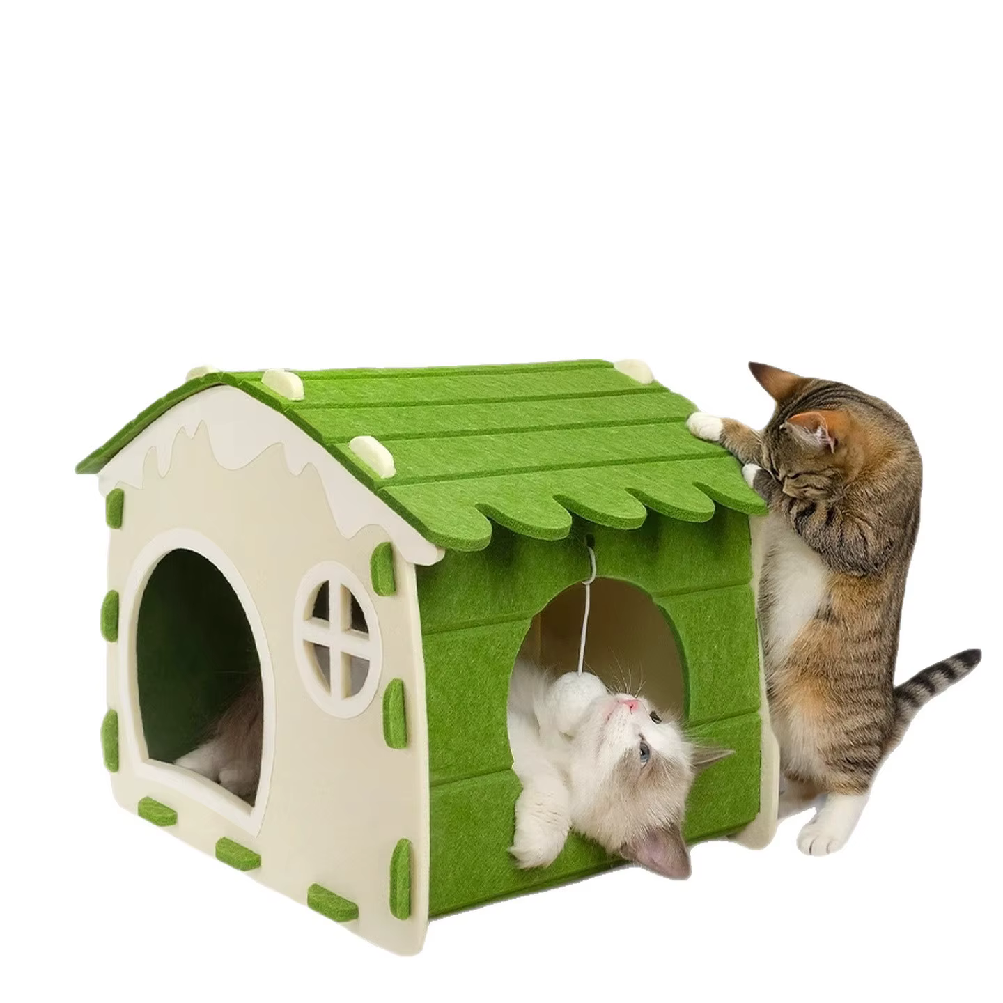Cama plegable para perros pequeños – Fieltro 4 estaciones - imagen 4