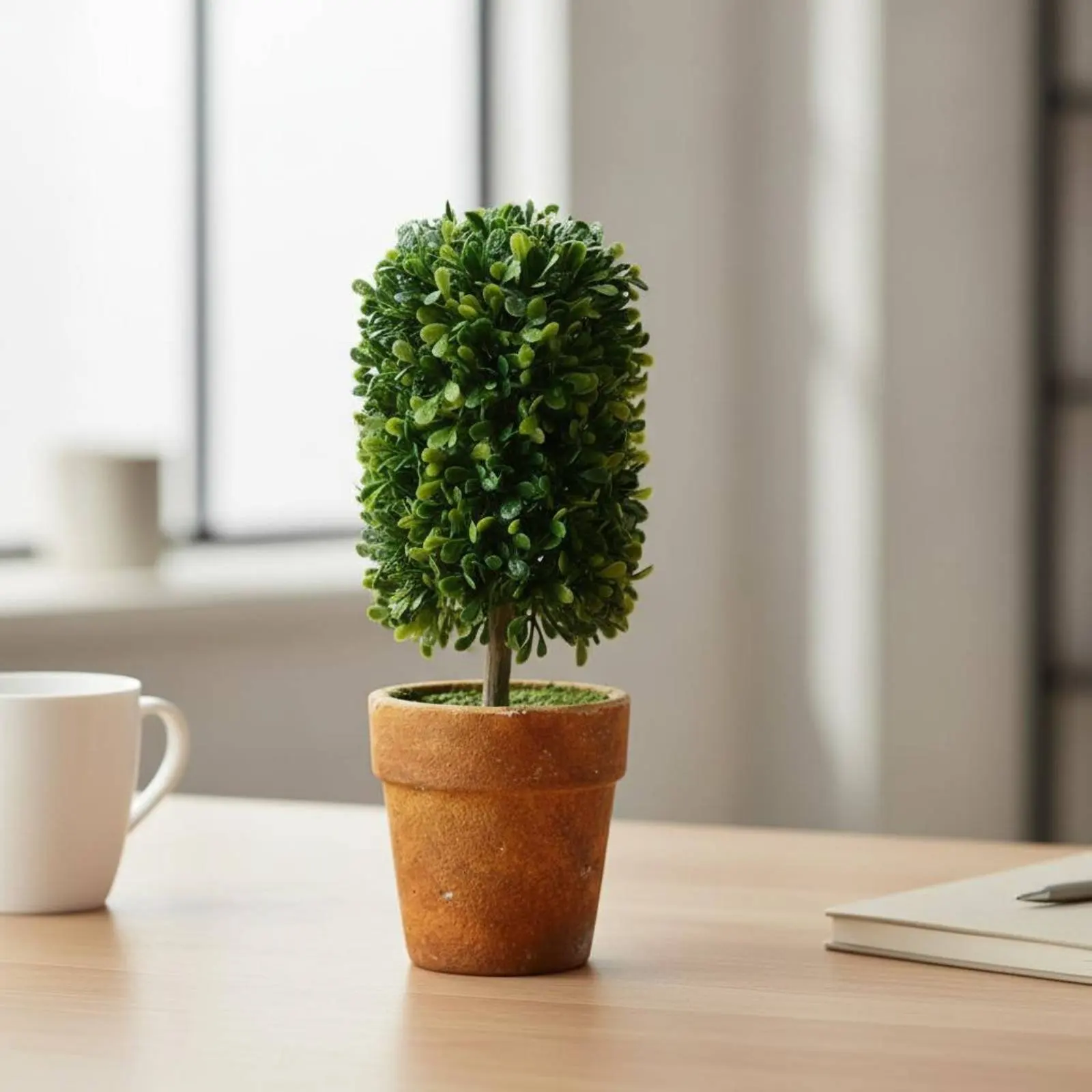 Planta artificial en maceta pequeña, decoración para gatos y perros - imagen 5