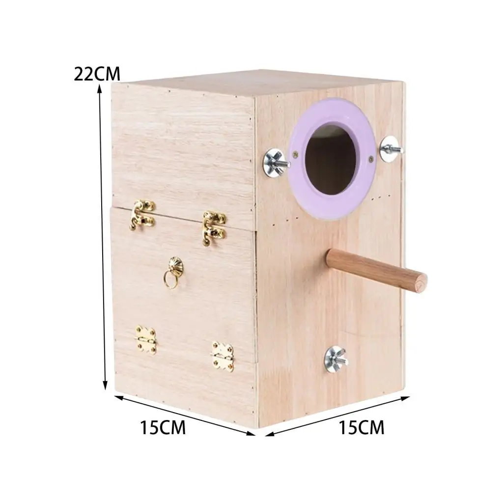 Detalle de la caja de cría de madera Serenable