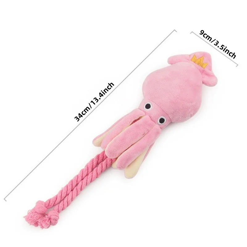 Juguete de pulpo para perros pequeños