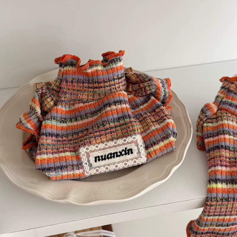 Camiseta Cuello Alto a Rayas para Perros Pequeños – Prenda de Invierno - imagen 2