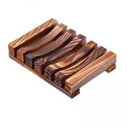 Jabonera de madera con drenaje para baño y cocina