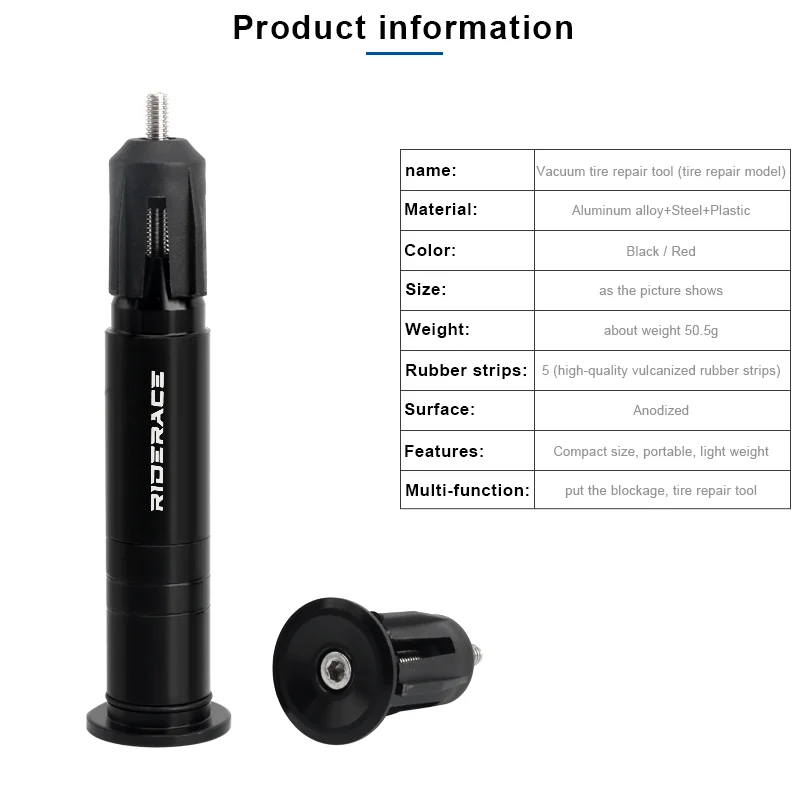 Herramientas de perforación y tiras de goma del kit