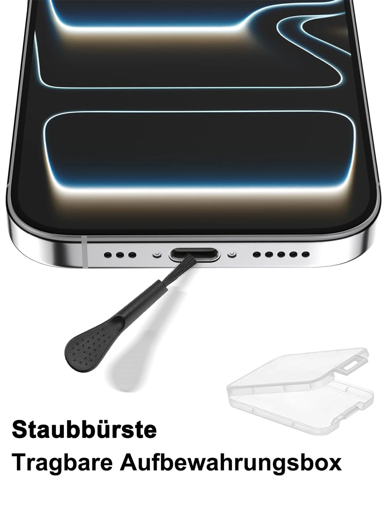 Tapones antipolvo USB-C de aluminio y silicona para iPhone y Galaxy - imagen 5