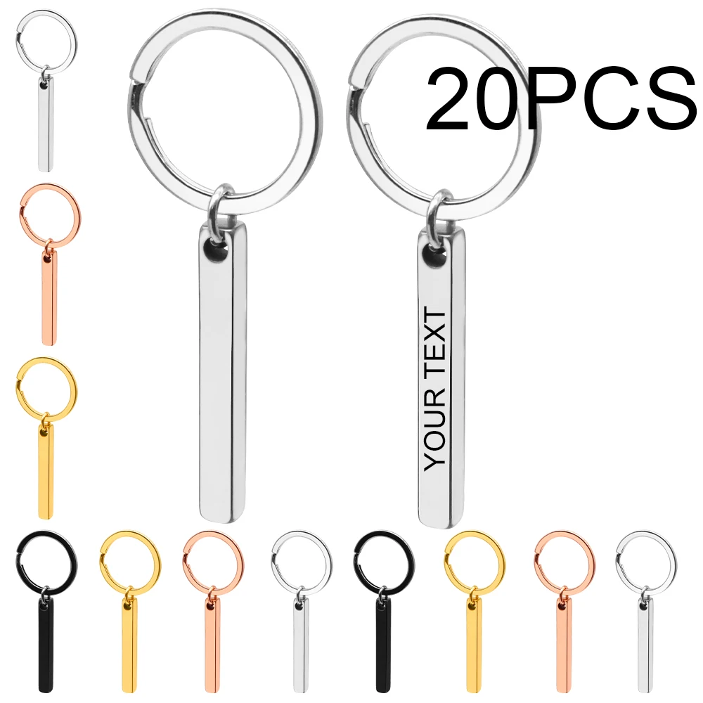 Colgante personalizable para llavero de perro y gato – Acero inoxidable