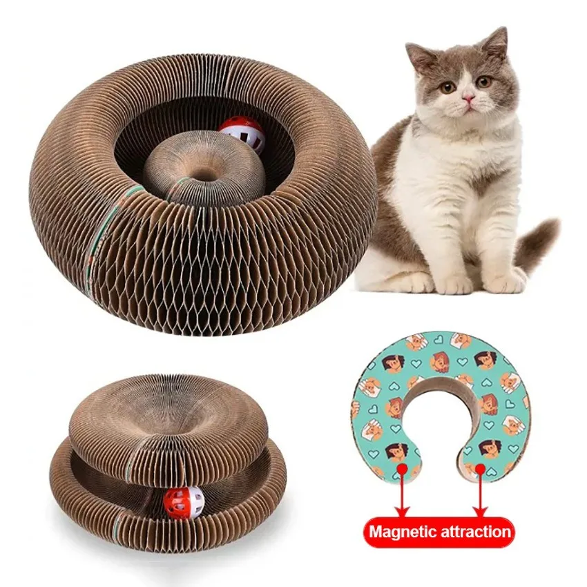 Cordón para gatos con rascador