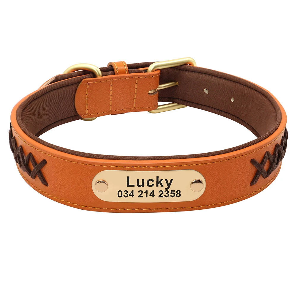 Collar personalizado de identificación para perros grandes Bulldog y Pug - imagen 4
