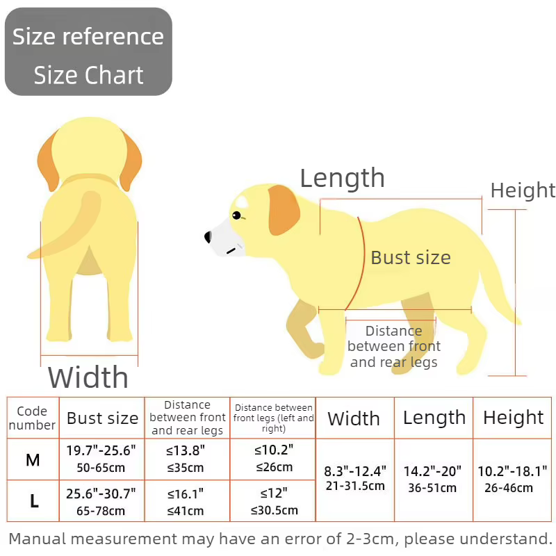 Silla de ruedas ajustable para perros medianos y grandes – Rehabilitación trasera - imagen 3
