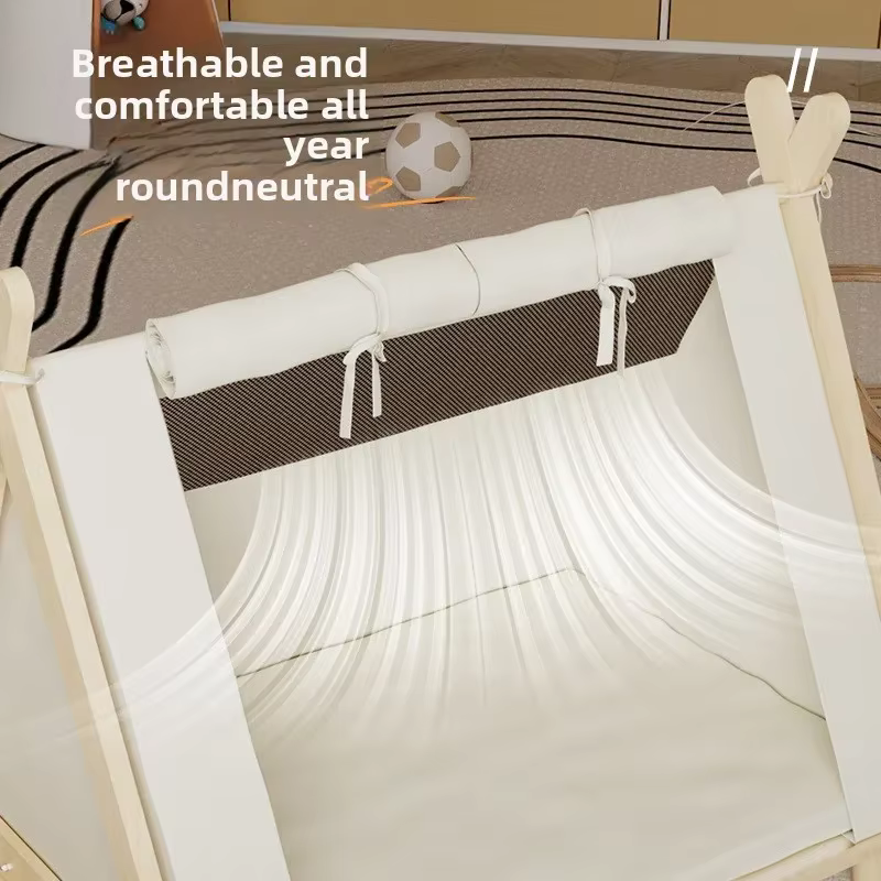 Cama tipi elevada para perros y gatos pequeños – Tienda portátil con cojín - imagen 4