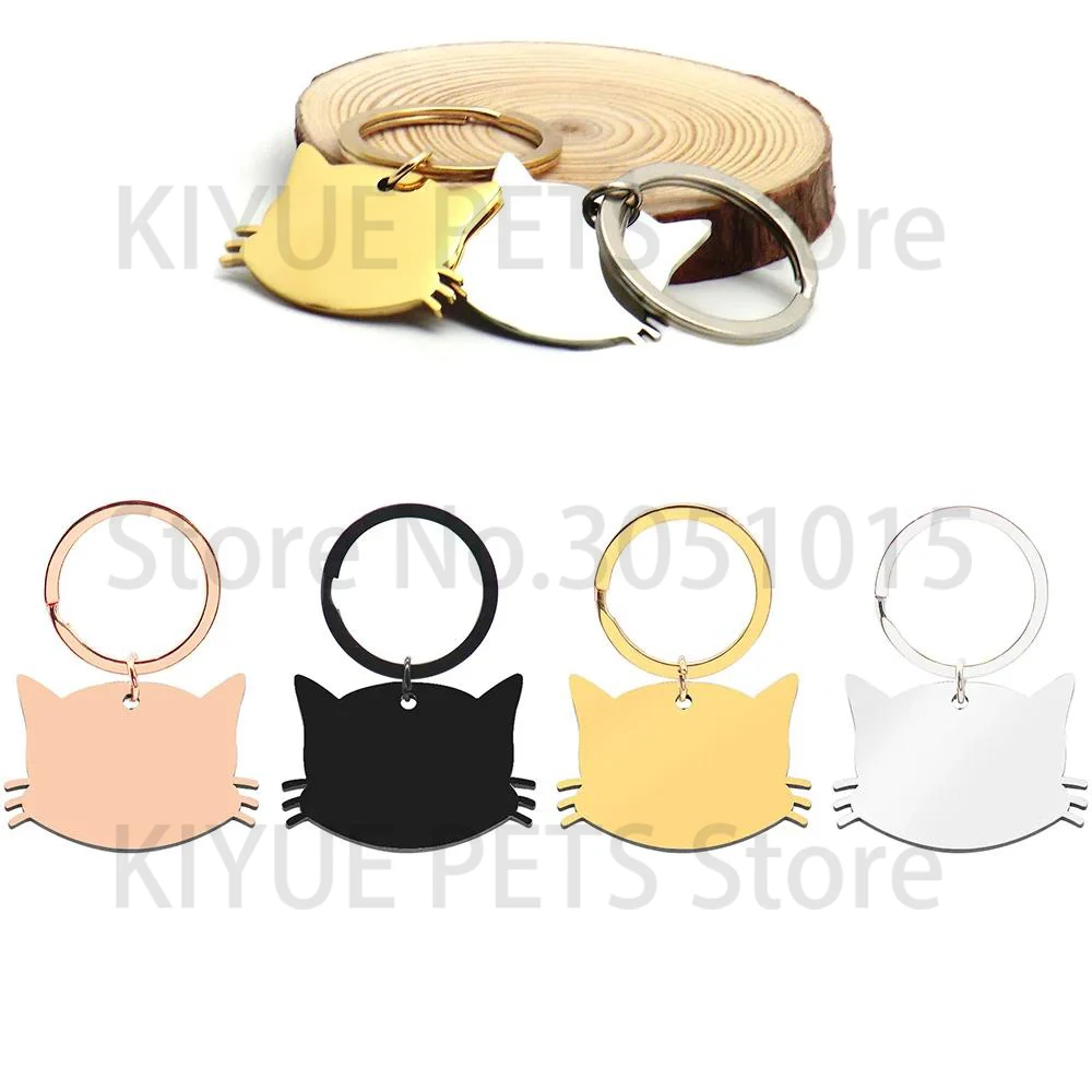 Chapa identificativa de acero inoxidable personalizada para gatos - imagen 3