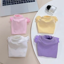 Chaleco Forro Polar Cuello Alto para Perros Pequeños – Camiseta de Manga Volante