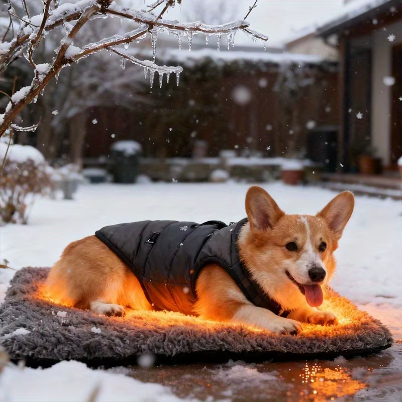 Cama para perros en ambiente hogareño