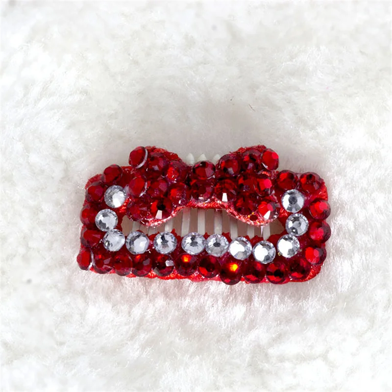 Pinza para el pelo de perro con pedrería y perlas, Maltés y Yorkshire - imagen 5