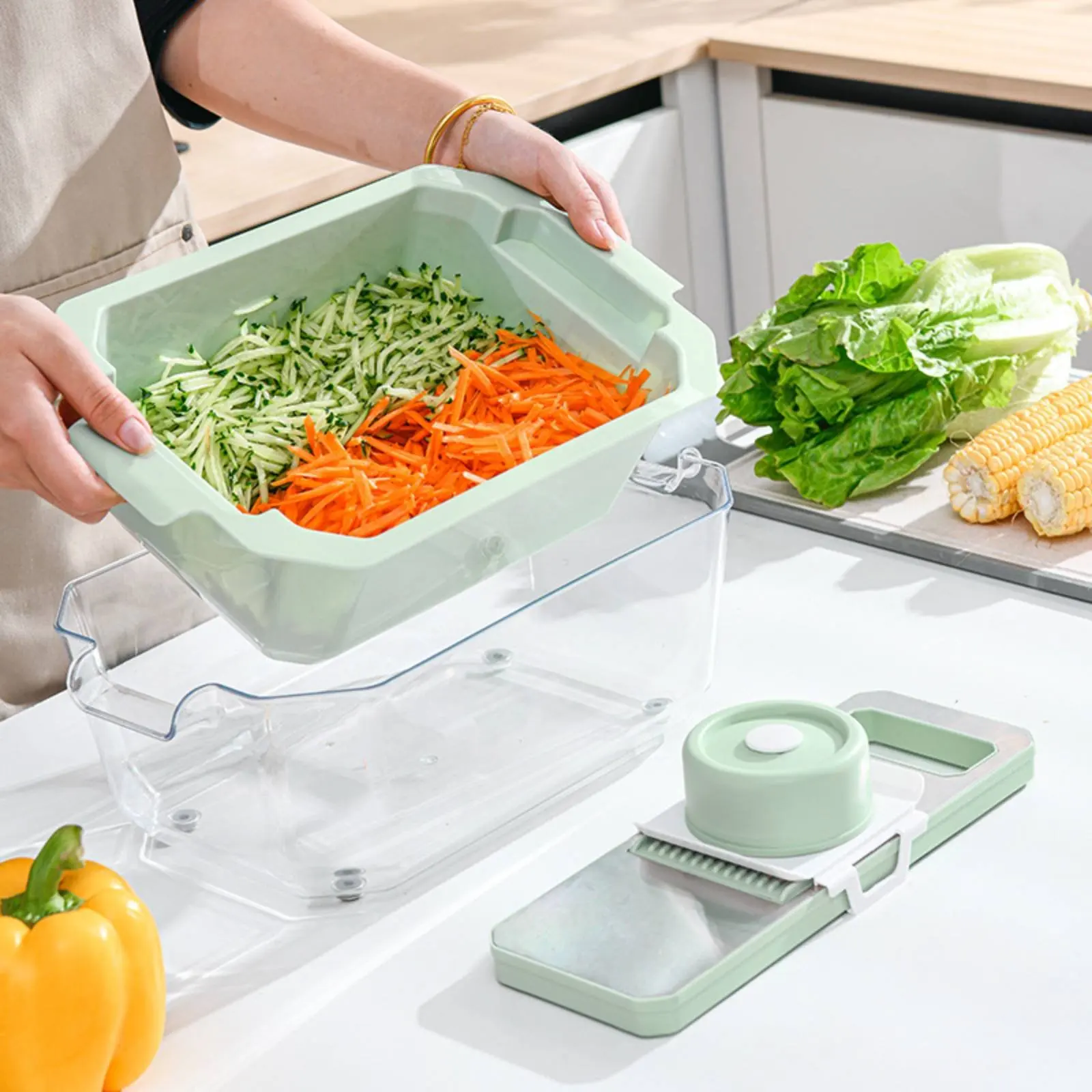 Cortador de verduras con base antideslizante para gatos y perros - imagen 5
