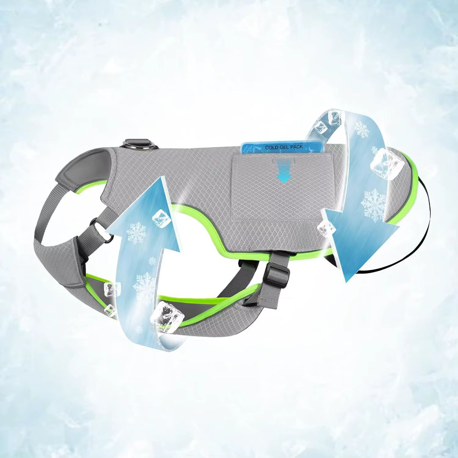 Chaleco Refrigerante Perros – Protección contra Calor con Bolsa Hielo - imagen 2