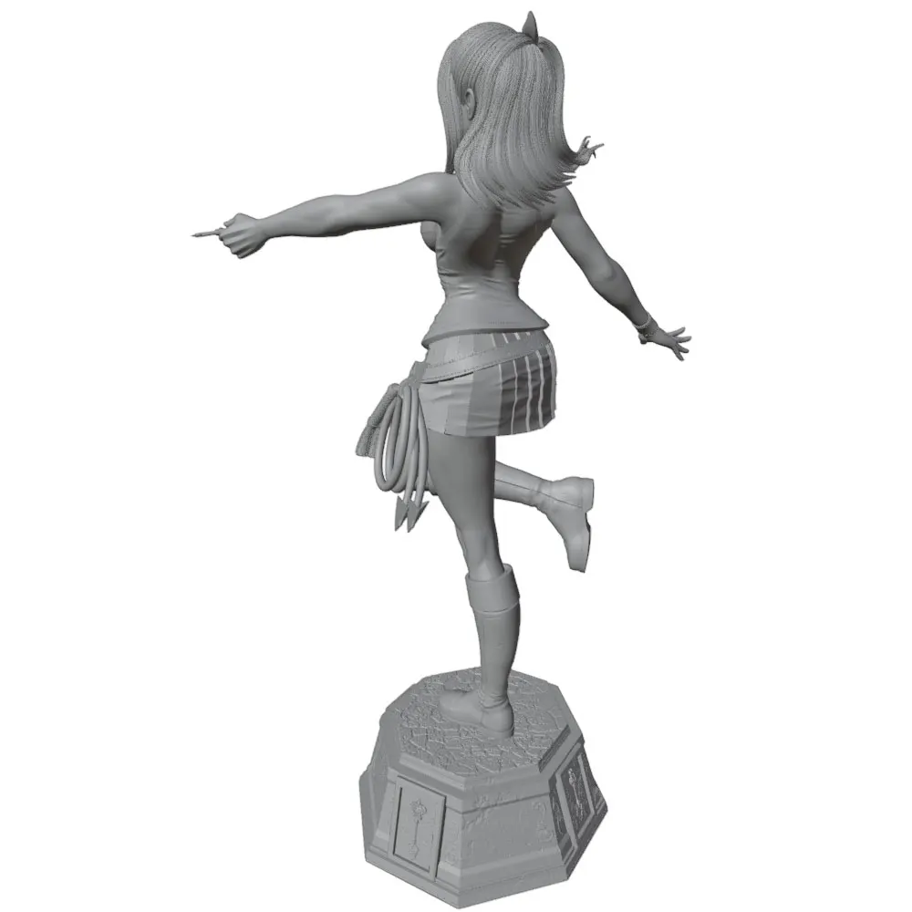 Figura de mujer en resina para modelismo, sin pintar - imagen 4