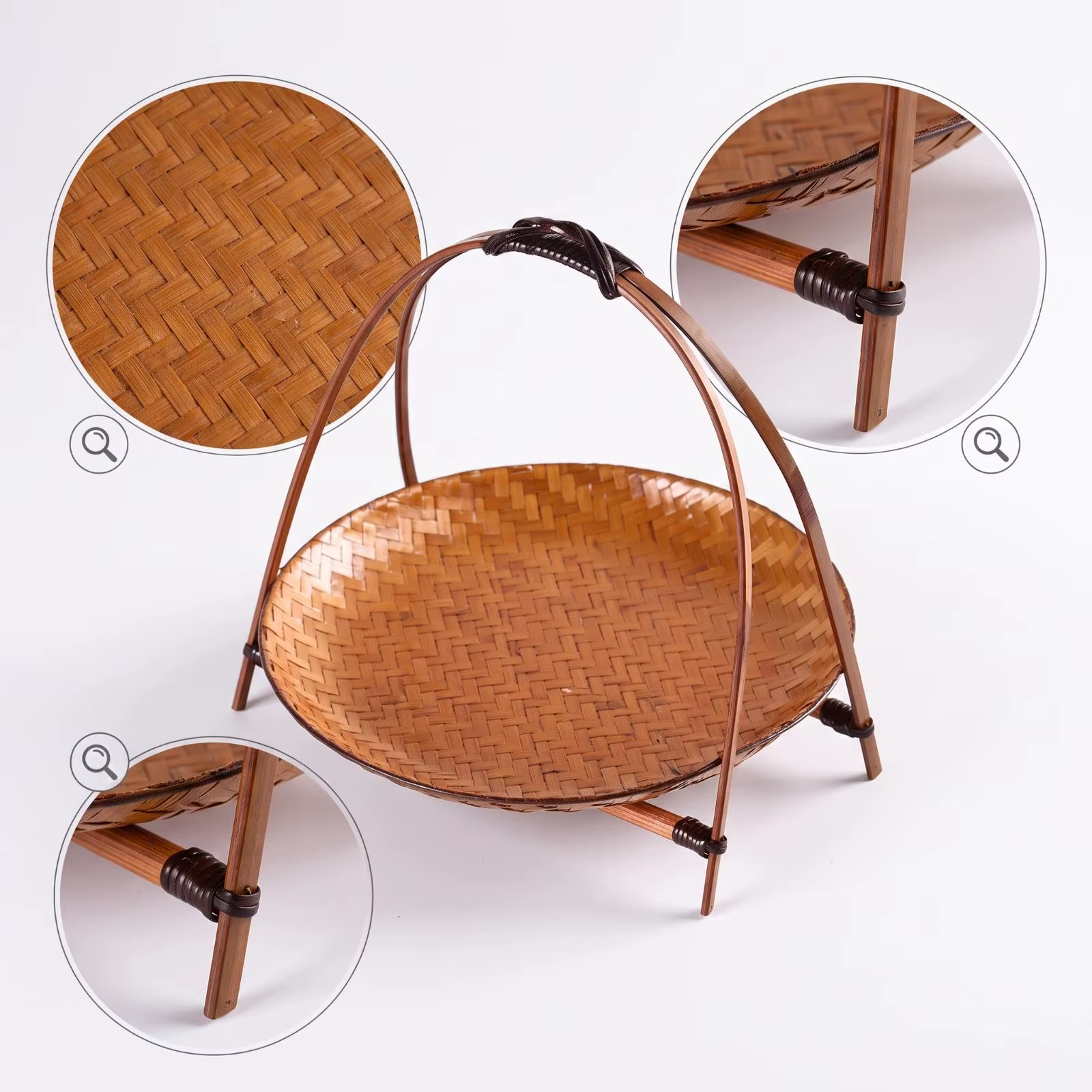 Cesta cama moderna para perro pequeño con bandeja - imagen 3