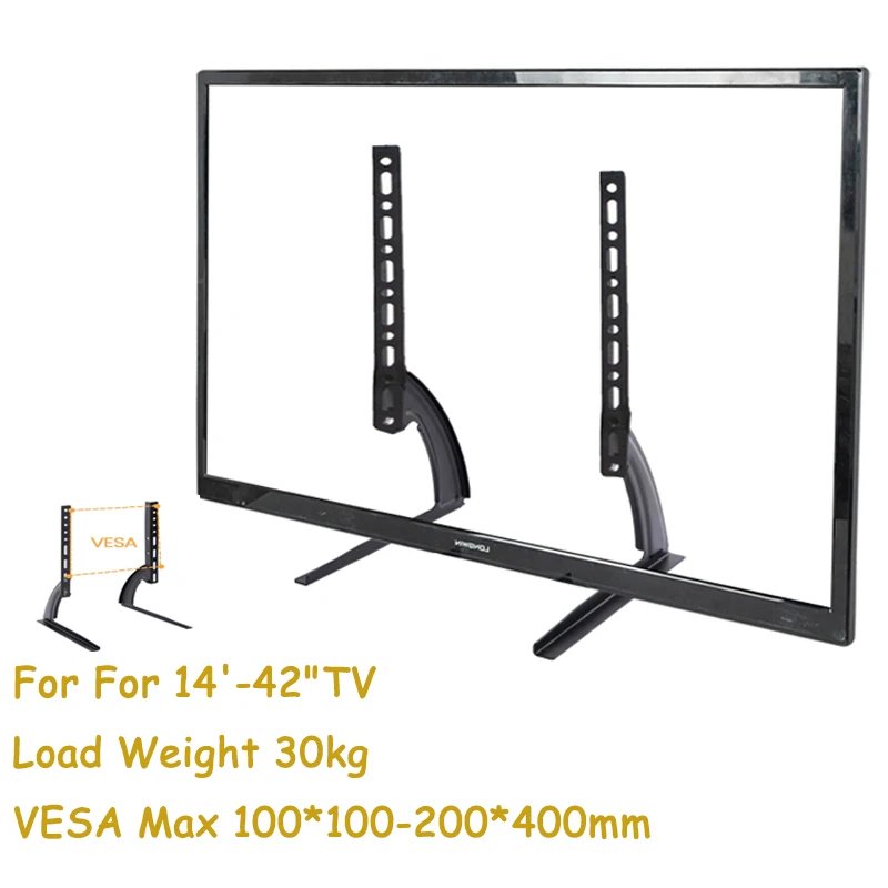 Soporte para TV ajustable con estructura metálica