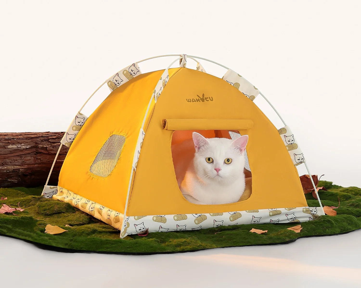 Tienda impermeable para gatos vista frontal