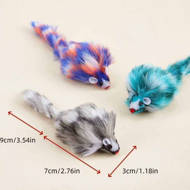 Ratón de peluche para gatos - vista frontal