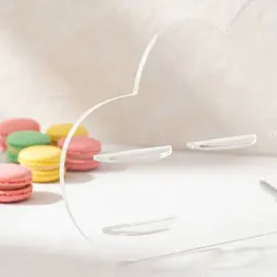 Soporte transparente de macarons de acrílico para exhibición y repostes