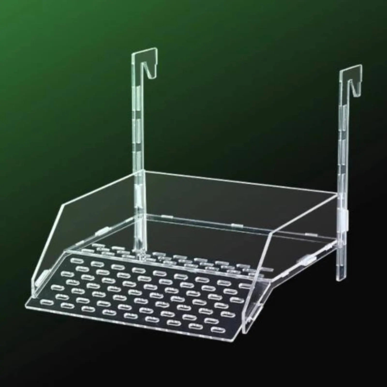 Plataforma acrílica para tortugas con escalera y barandillas altas - imagen 2