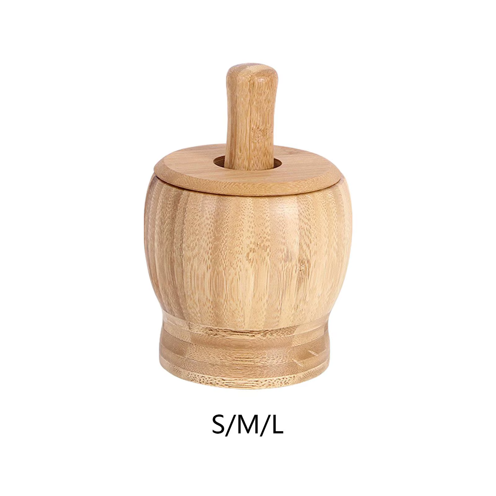 Mortero de madera con pilón para gatos y perros – Base antideslizante - imagen 4