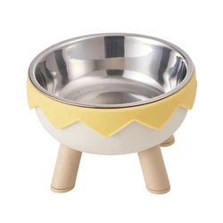 Cuenco acero inoxidable con protección de cuello para gatos y perros