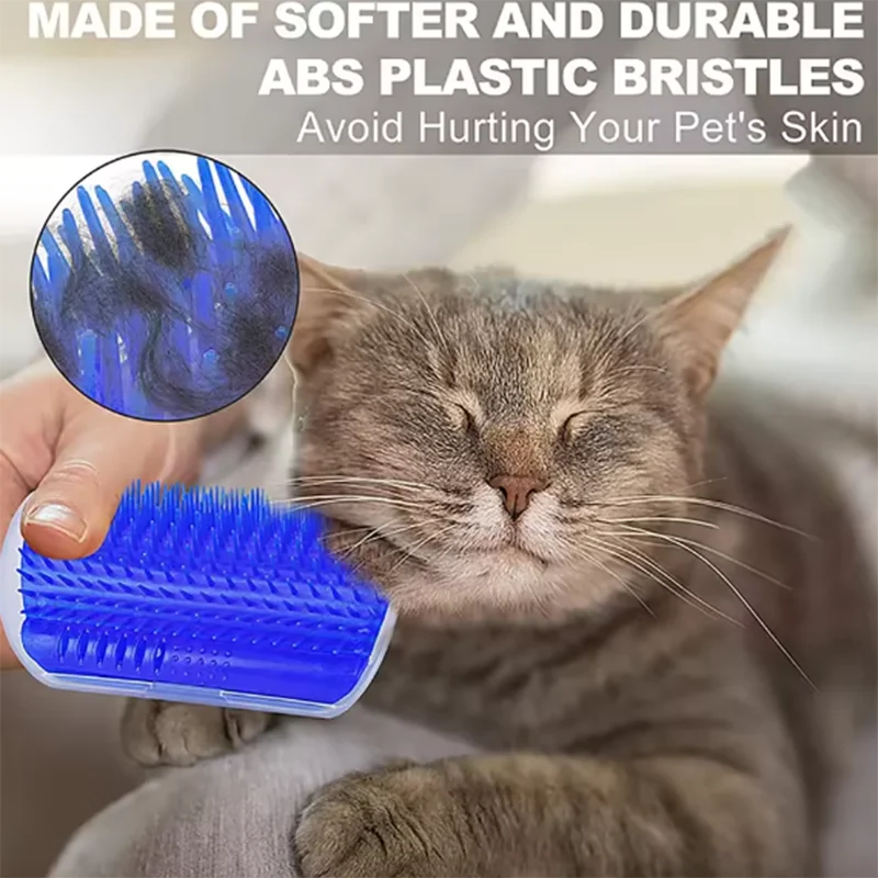 Rascador de pared para gatos con cepillo masajeador quitapelo - imagen 4
