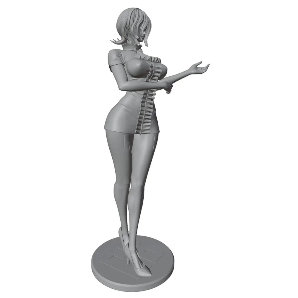 Miniatura de resina gris sin ensamblar para coleccionistas