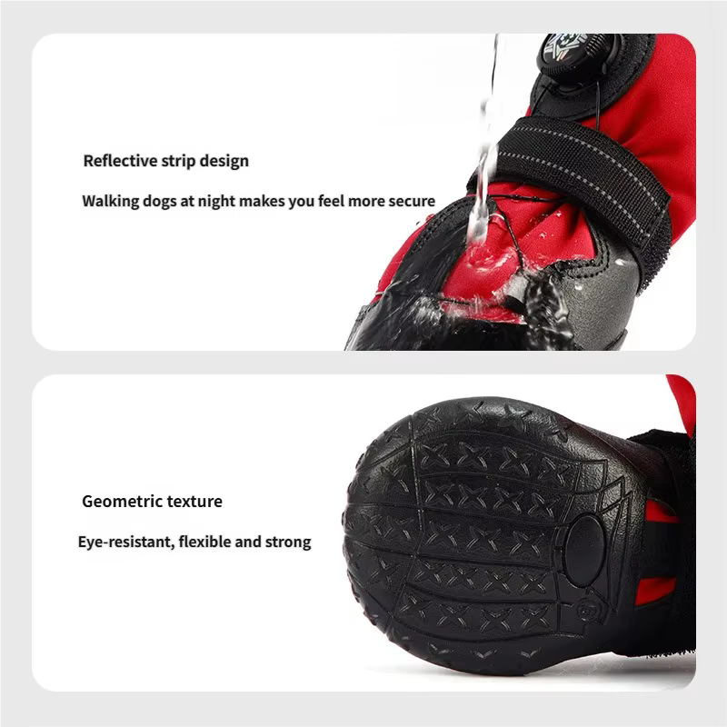 Botas para perro ajustables con dial, antideslizantes y reflectantes - imagen 4