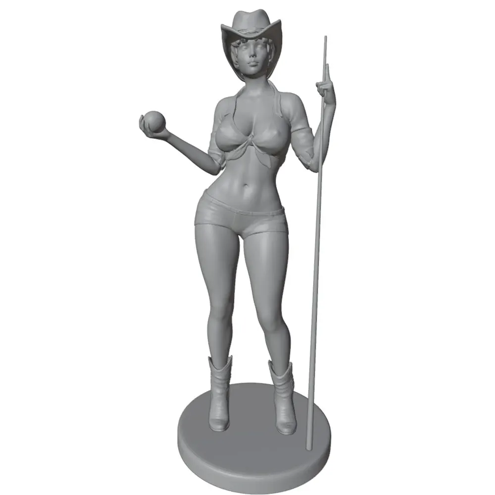 Miniatura figura impresa 3D DIY sin pintar ni montar, gris - imagen 5
