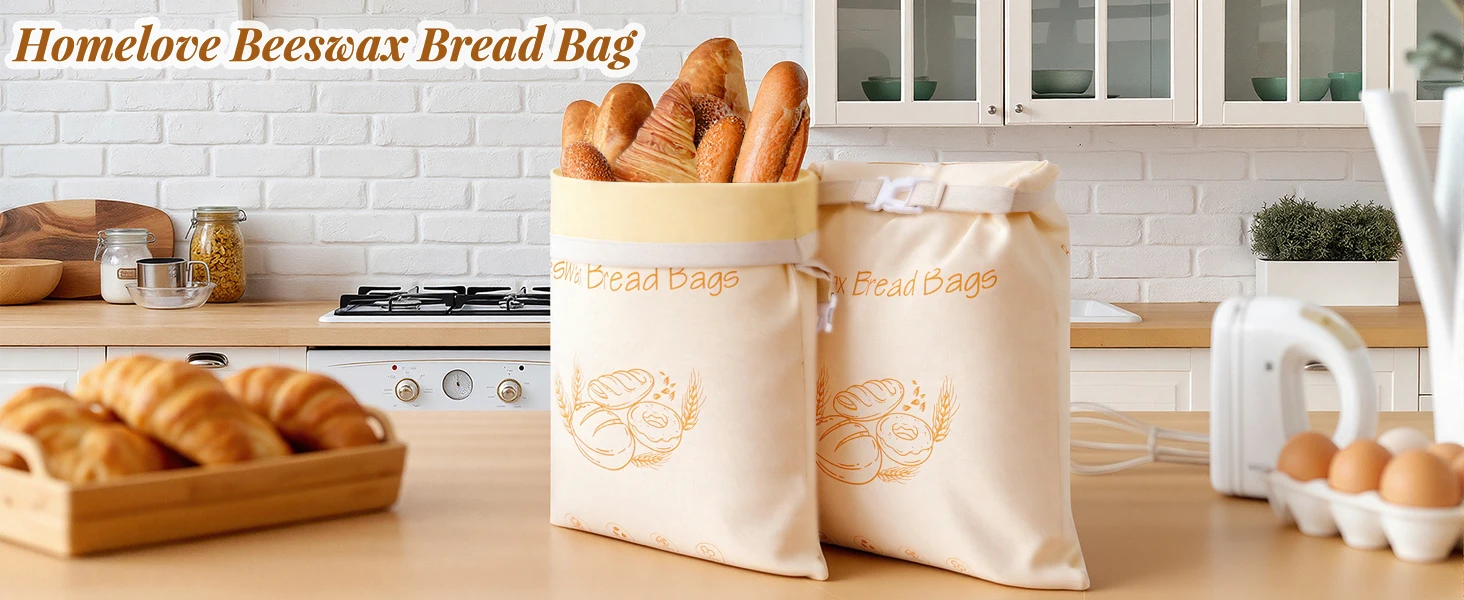 Bolsas reutilizables de cera de abejas para pan