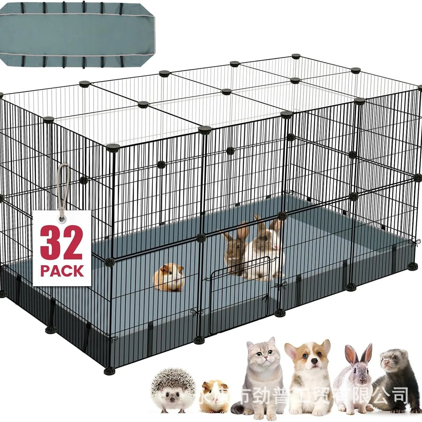 Corral metálico personalizable para gatos y perros pequeños – Jaula de interior - imagen 4