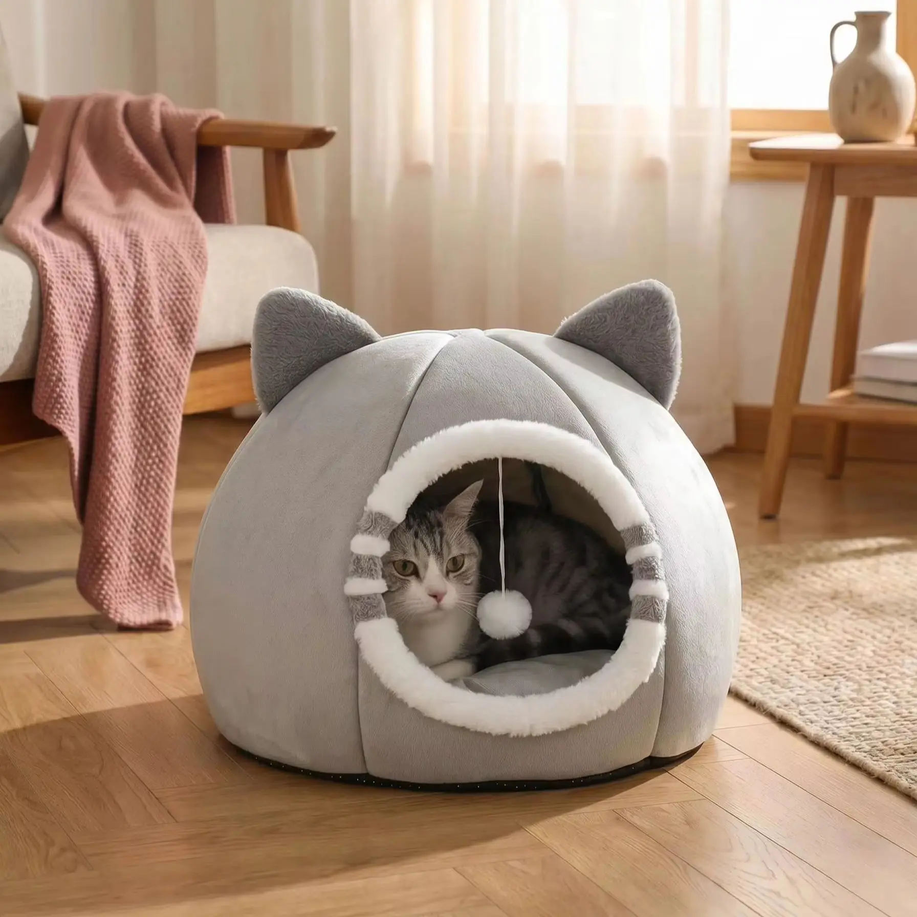 Cama en ambiente doméstico