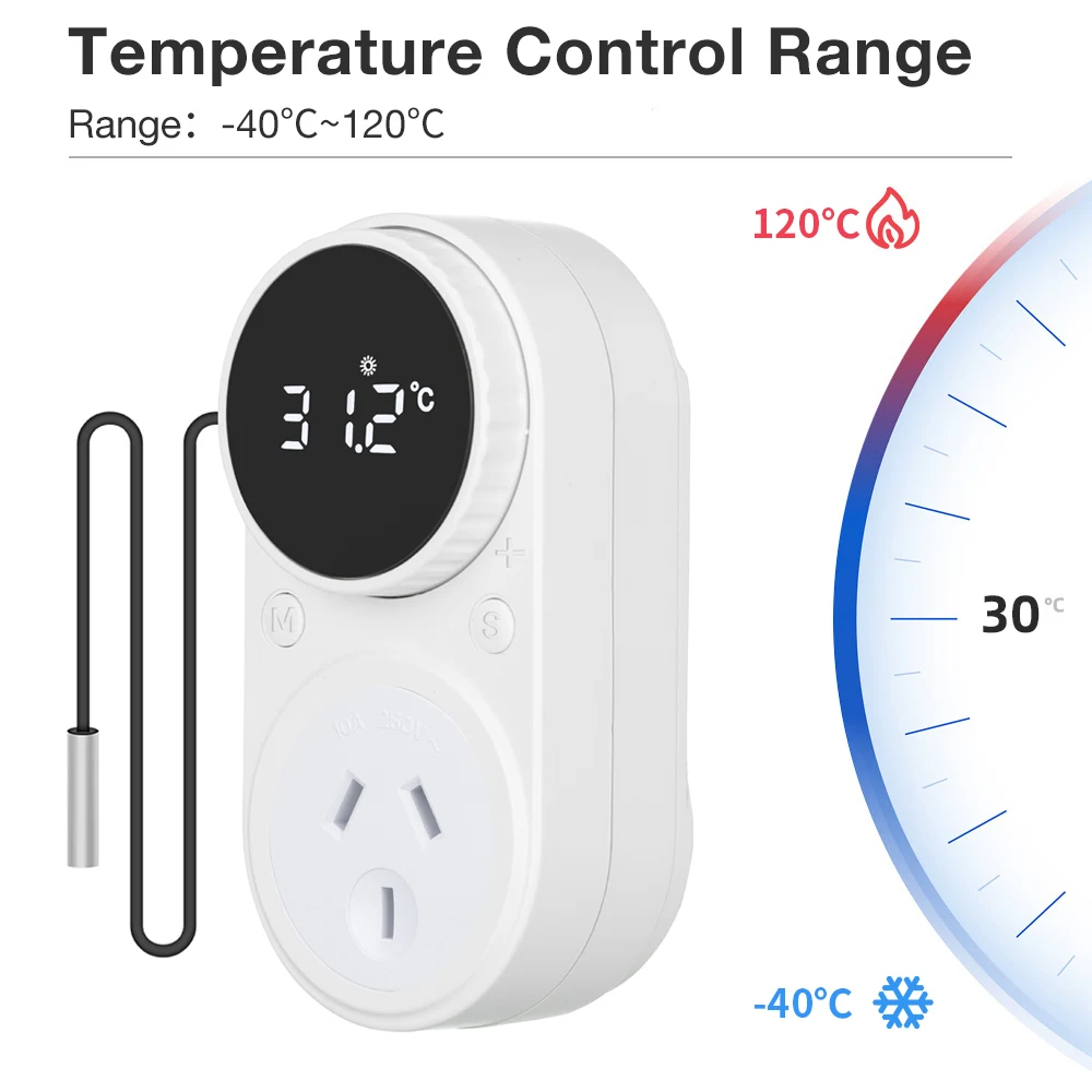 Enchufe termostato digital para calefacción y refrigeración de mascotas - imagen 4
