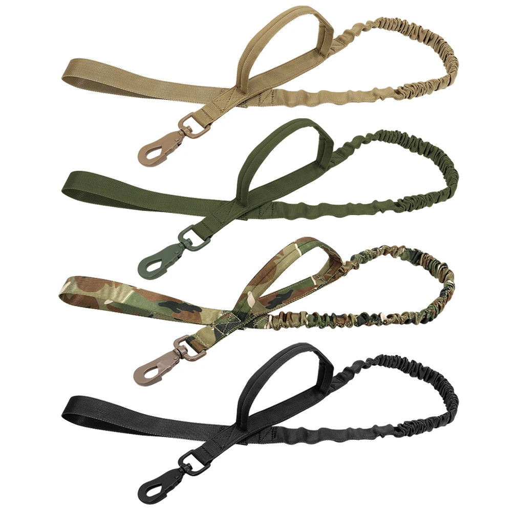 Correa táctica de nailon con cuerda elástica para entrenamiento perros - imagen 3